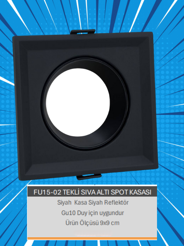 FU15-02 TEKLİ SIVA ALTI SPOT KASASI