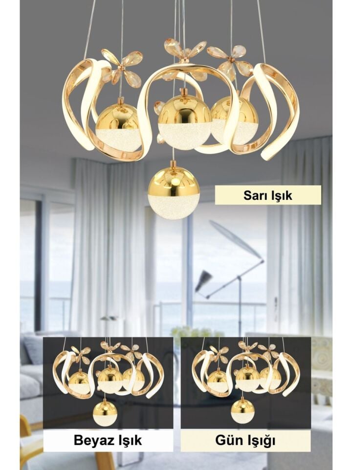 GİZEM 4 TOP  LED AVİZE