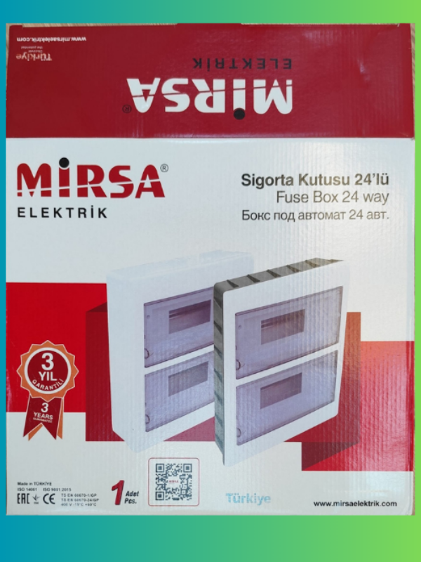 24'Lü Sigorta Kutusu Sıva Altı