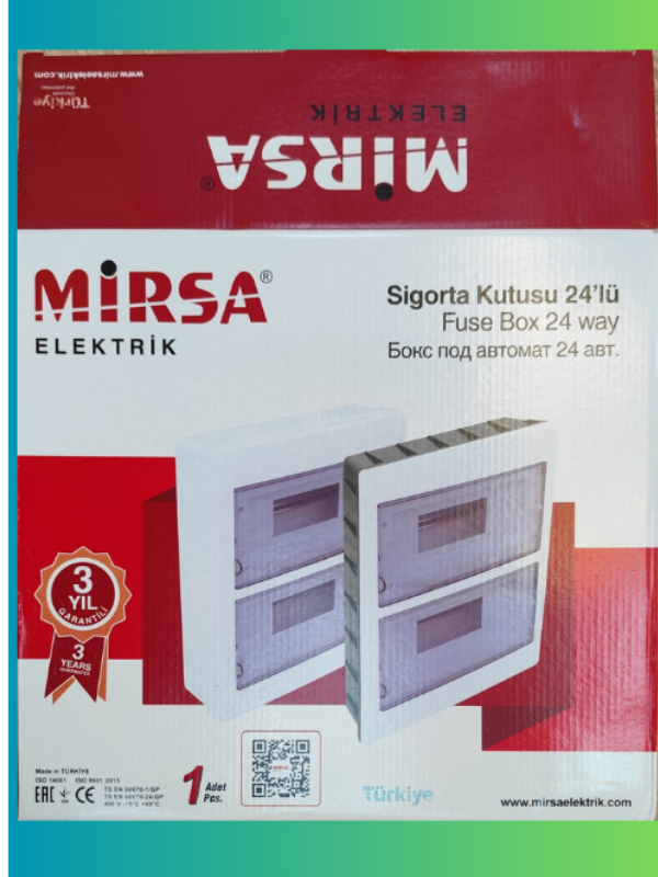 24'Lü Sigorta Kutusu Sıva Üstü