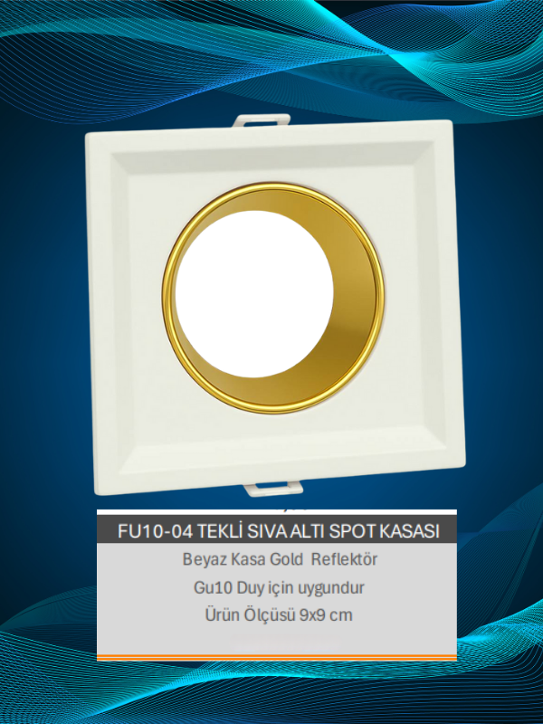 FU10-04 TEKLİ SIVA ALTI SPOT KASASI