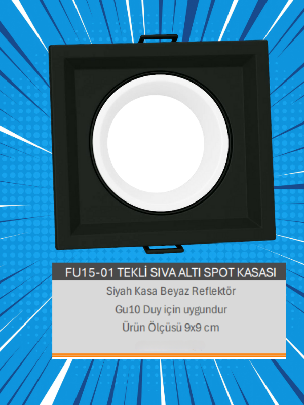 FU15-01 TEKLİ SIVA ALTI SPOT KASASI