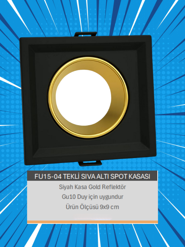 FU15-04 TEKLİ SIVA ALTI SPOT KASASI